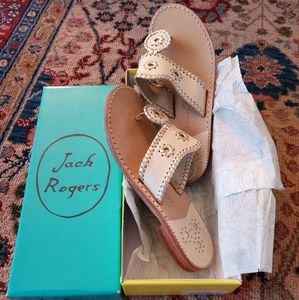 Jack Roger's Platitnum Flat Sandal 8.5
